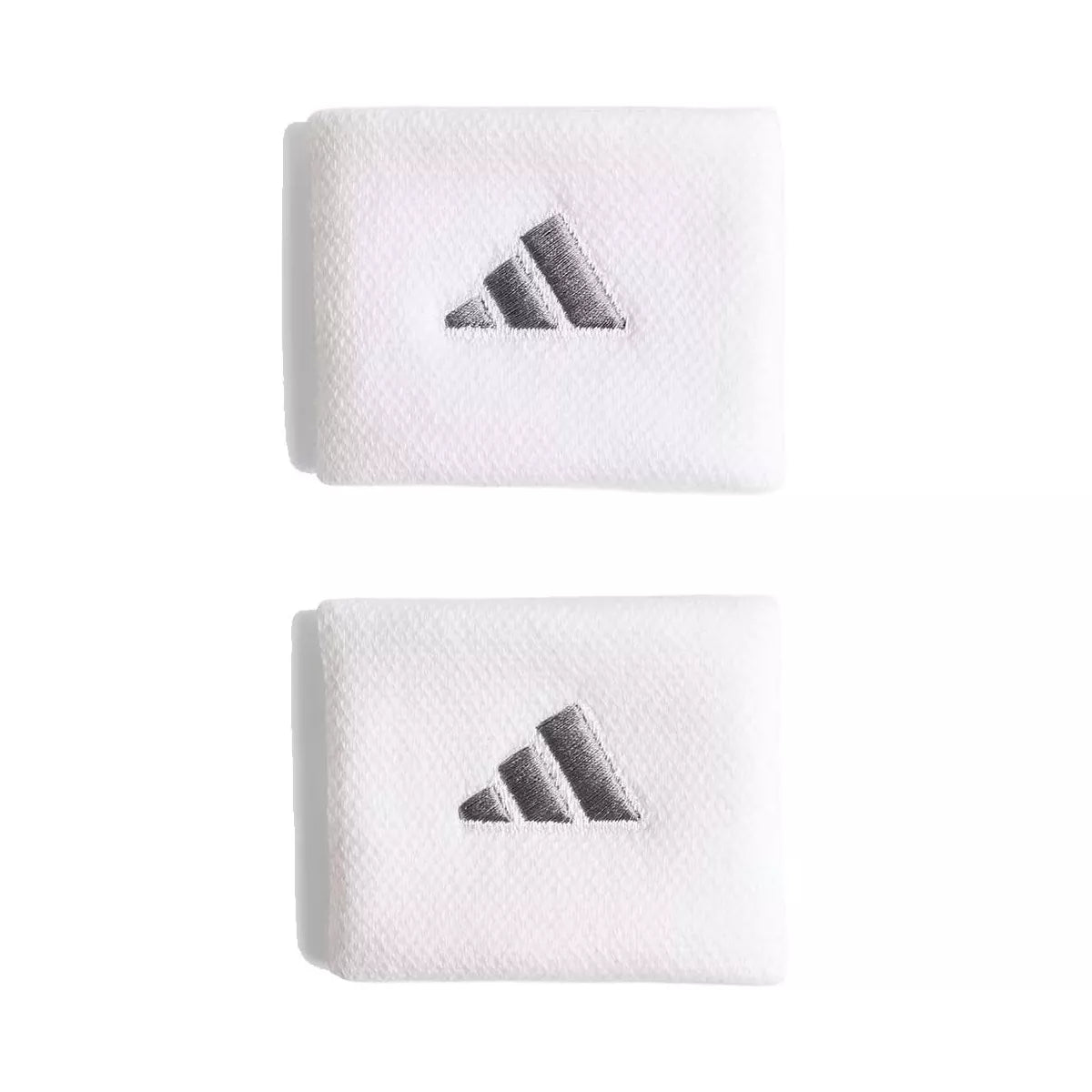 Adidas Tennis Wristbands - White / Silver (Pair)
