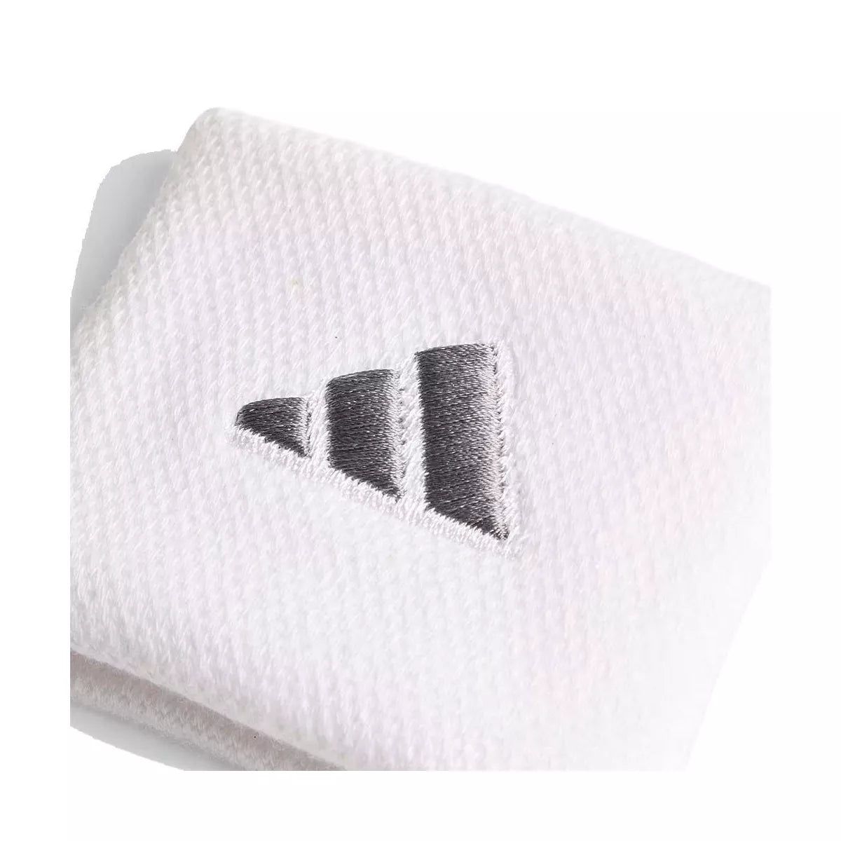 Adidas Tennis Wristbands - White / Silver (Pair) – 3