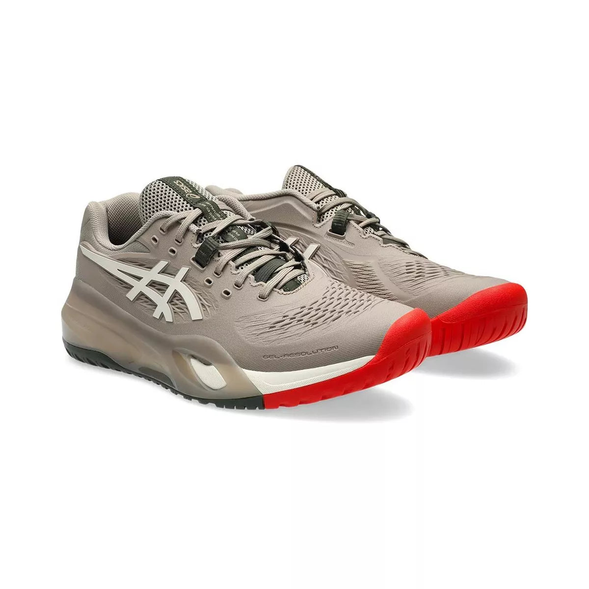 Asics Gel Resolution X Taupe Grey Tennis Shoes – 6