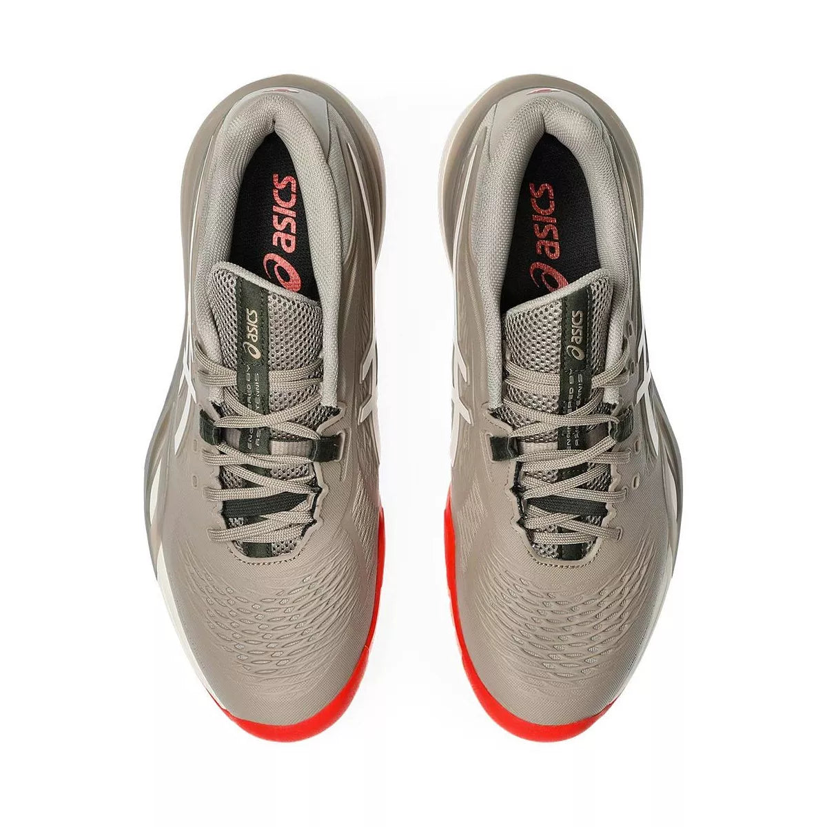 Asics Gel Resolution X Taupe Grey Tennis Shoes – 7
