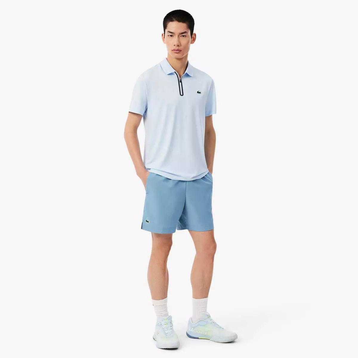Lacoste Tennis Ultra Dry Reflective Shorts Blue Grey – 2