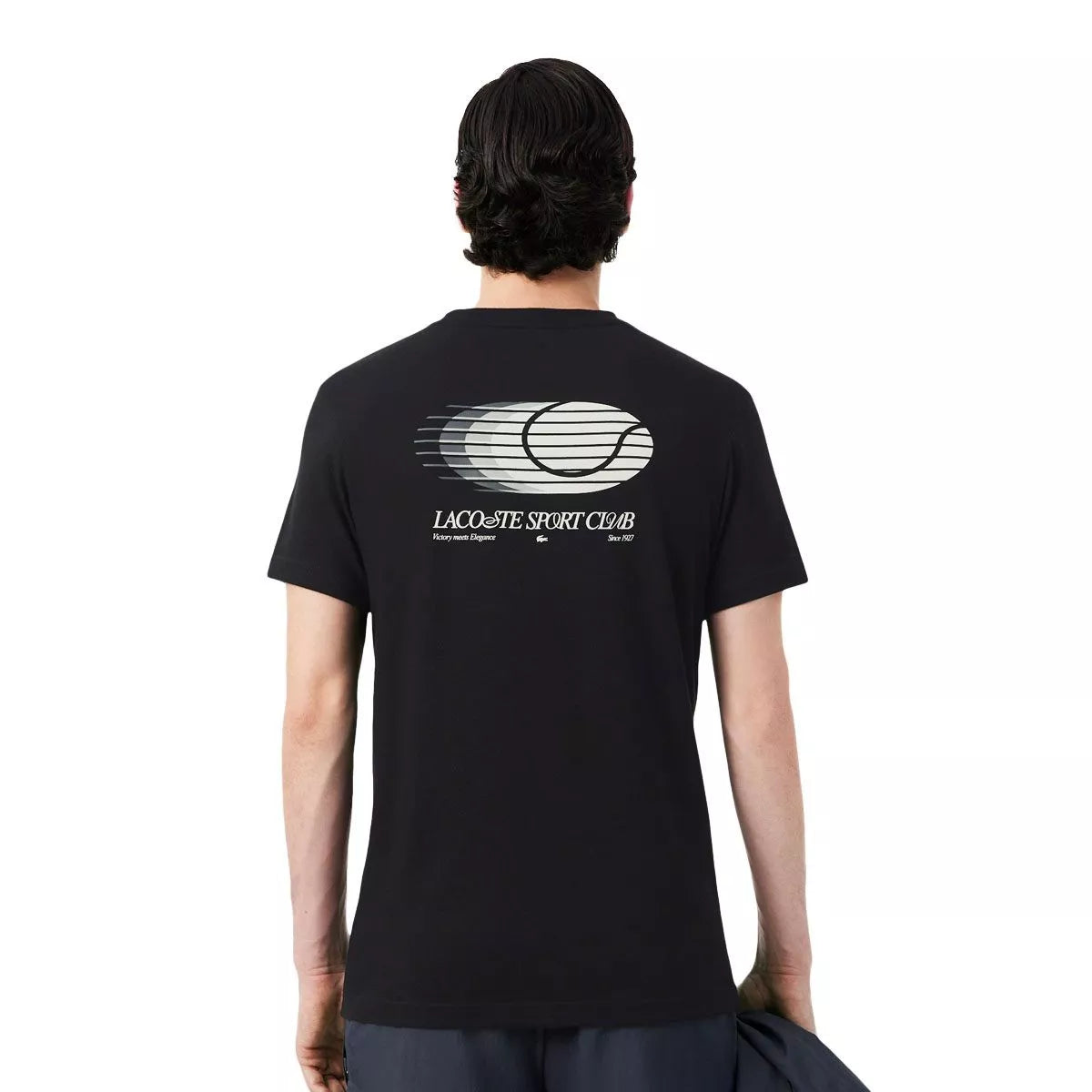 Lacoste Sport Ultra Dry Graphic T-Shirt Black / Grey – 4