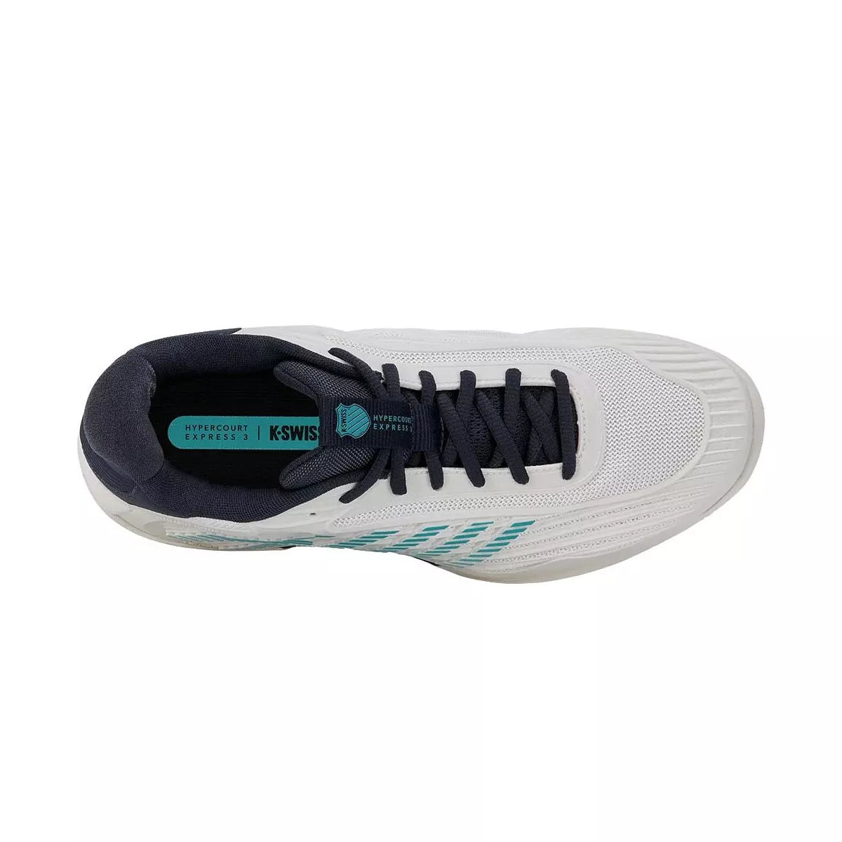K-Swiss Hypercourt Express 3 Shoes White / Grey / Blue – 7