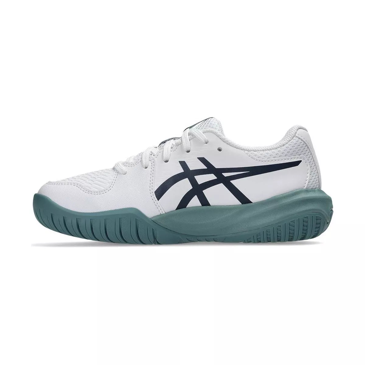 Asics Gel Resolution X GS Junior Tennis Shoes - White/Navy – 2