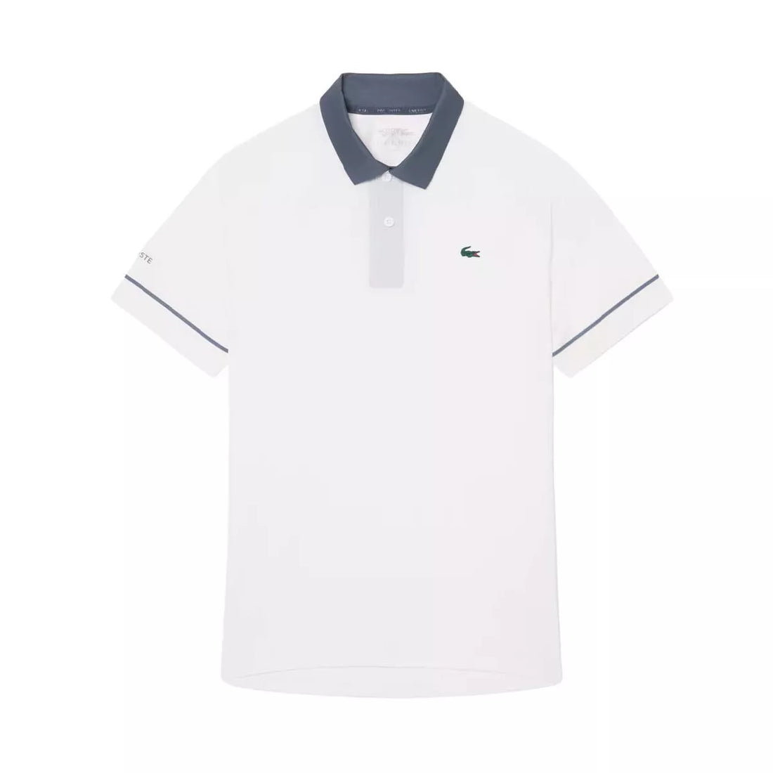 Lacoste Tennis Novak Djokovic On Court Polo White / Grey