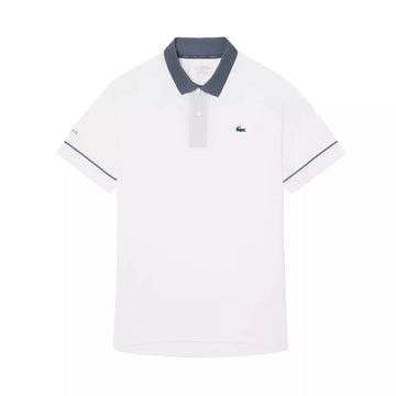 Lacoste Tennis Novak Djokovic On Court Polo White / Grey