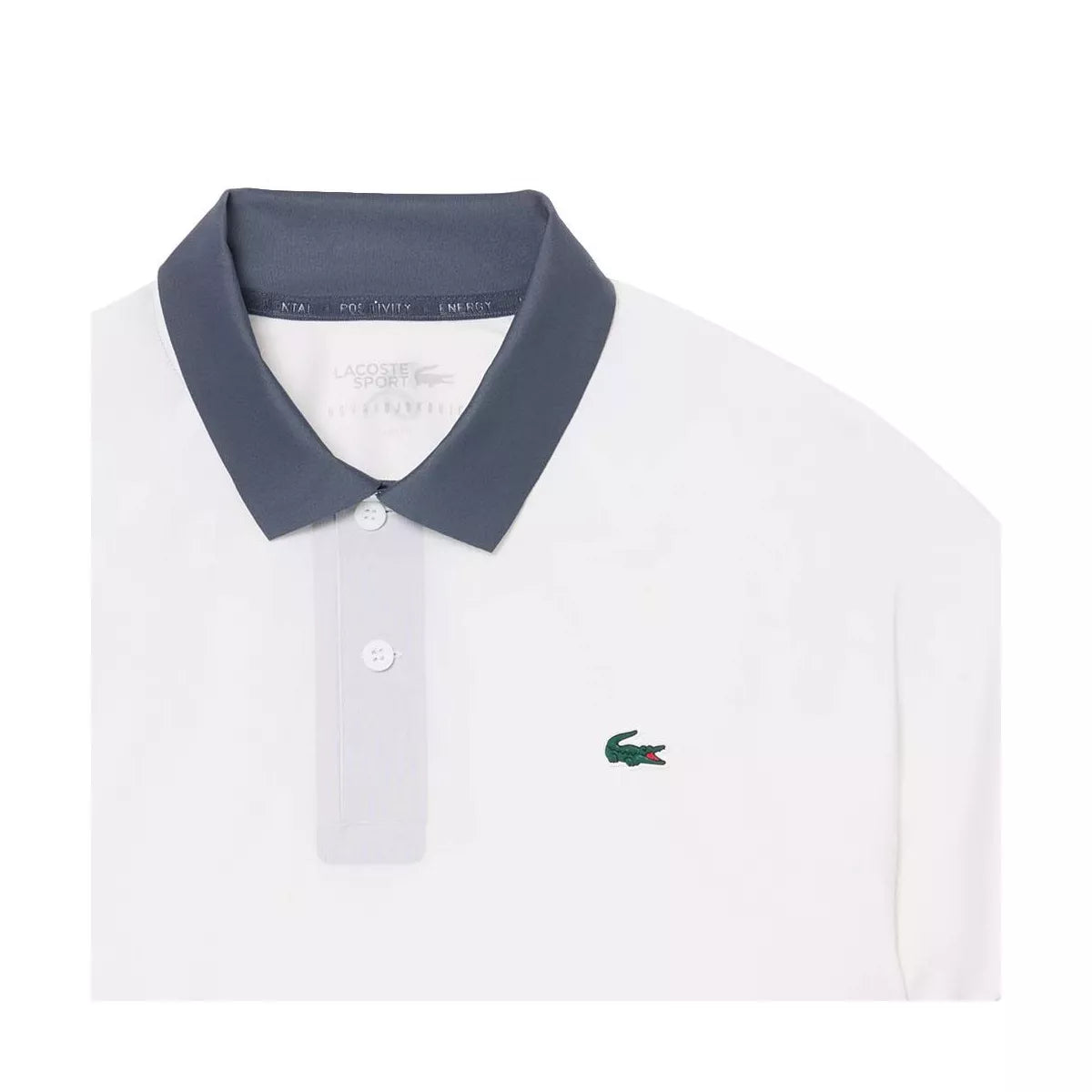 Lacoste Tennis Novak Djokovic On Court Polo White / Grey – 5