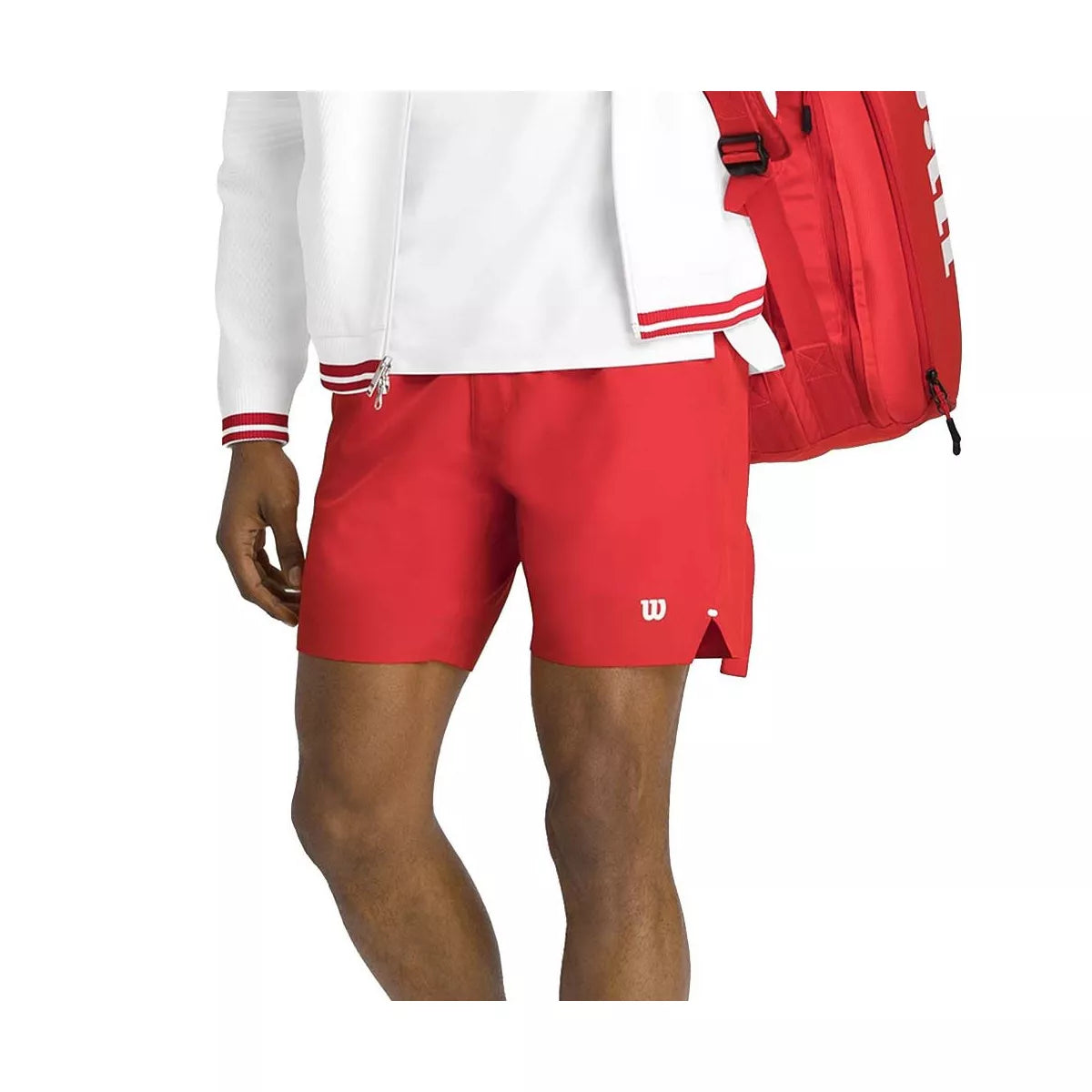 Wilson Tournament 18cm Men's Tennis Shorts - Infrared Red – 5