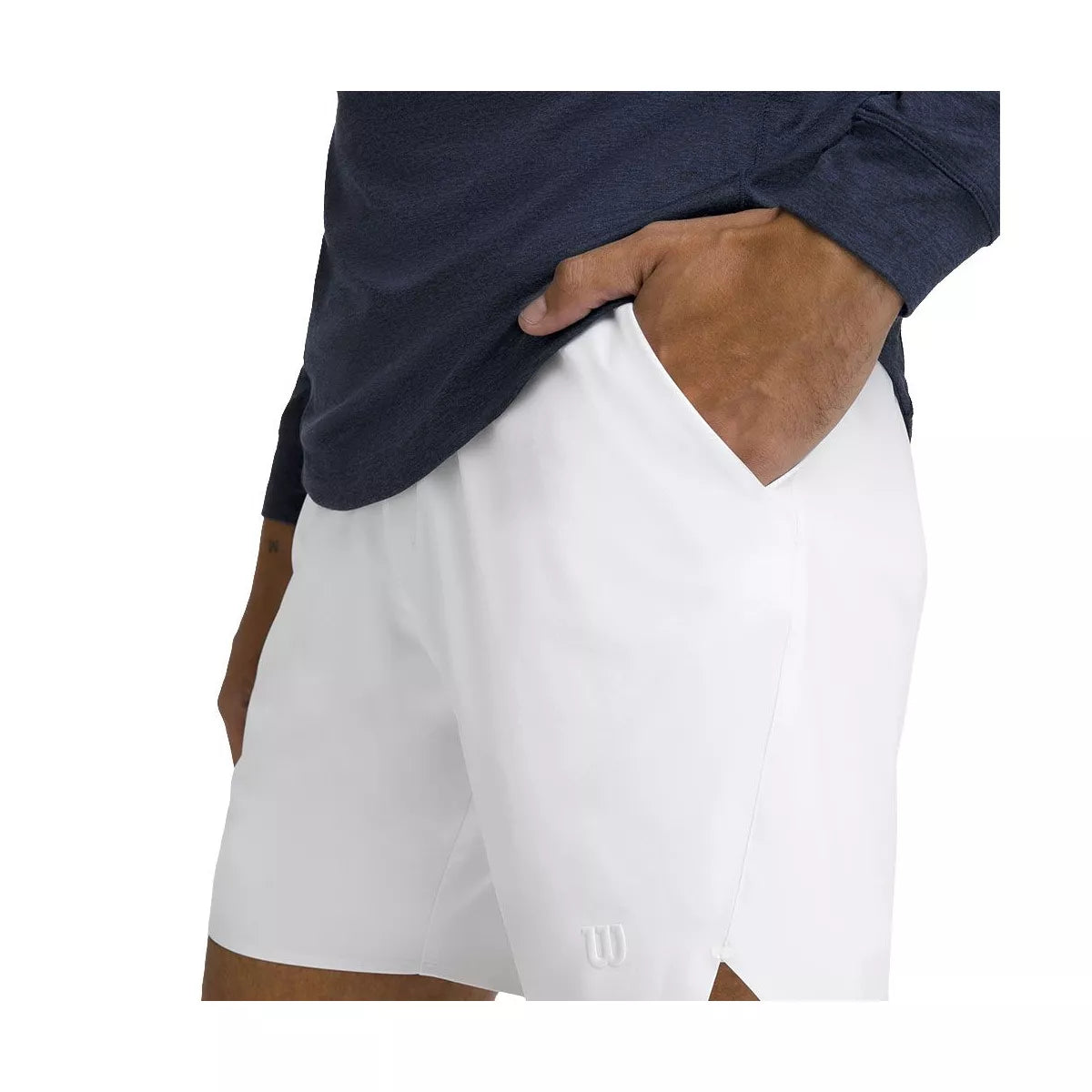 Wilson Tournament 18cm Men's White Tennis Shorts – 2