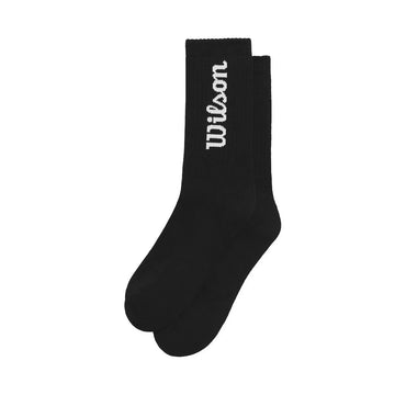 Wilson Crew Logo Socks Black