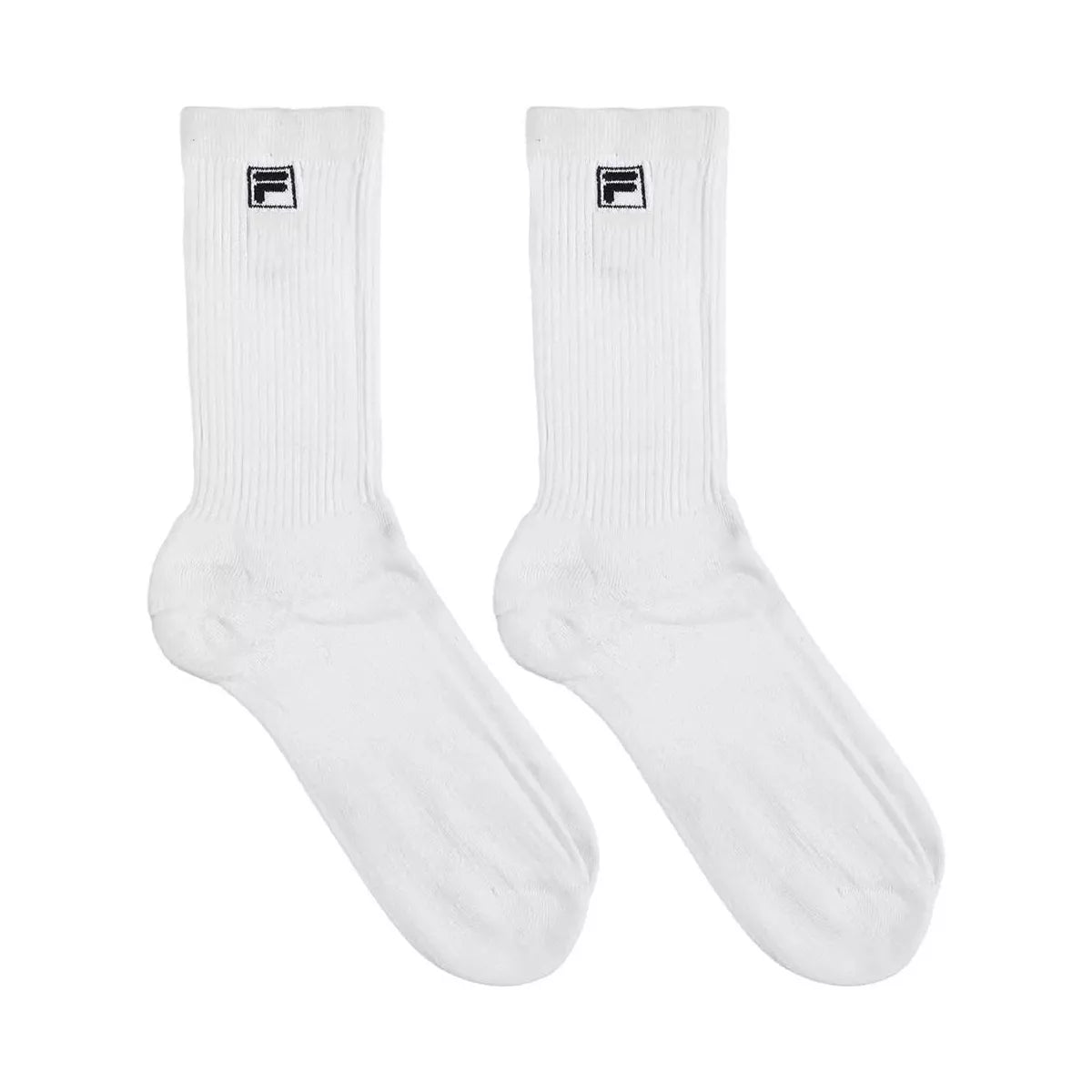 Fila Box Premium Crew Tennis Socks - 2 Pack - White