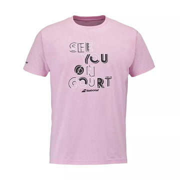 Babolat Exercise Message Tee - Pink
