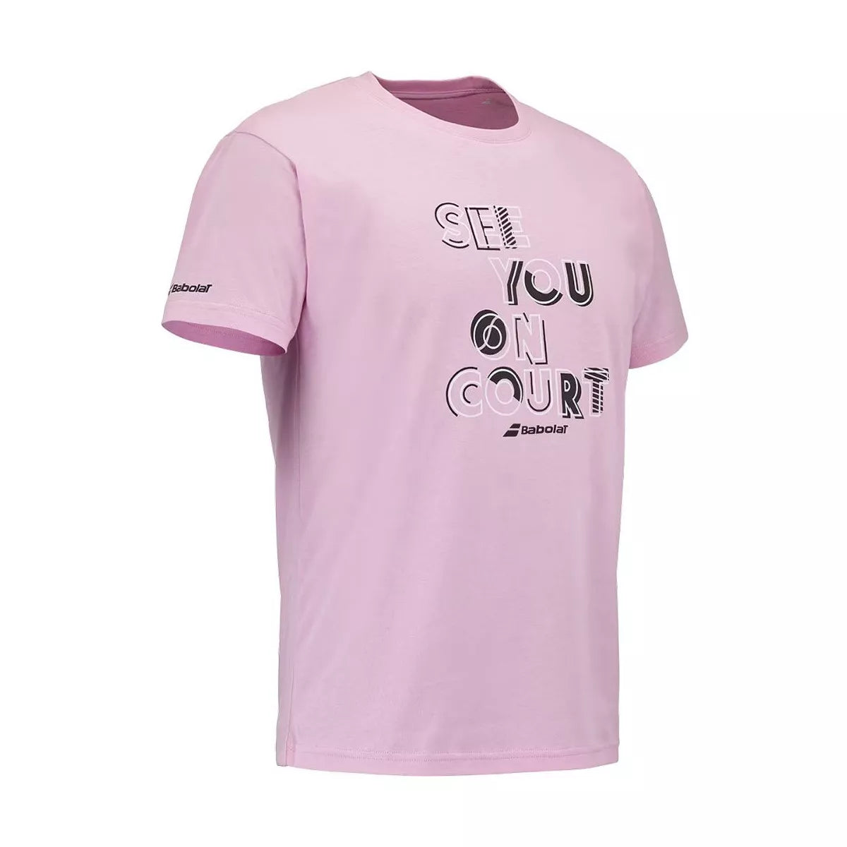 Babolat Exercise Message Tee - Pink – 2