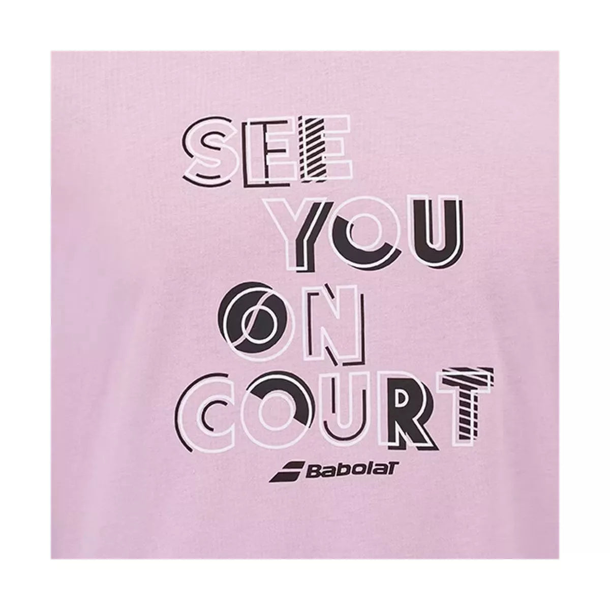 Babolat Exercise Message Tee - Pink – 4