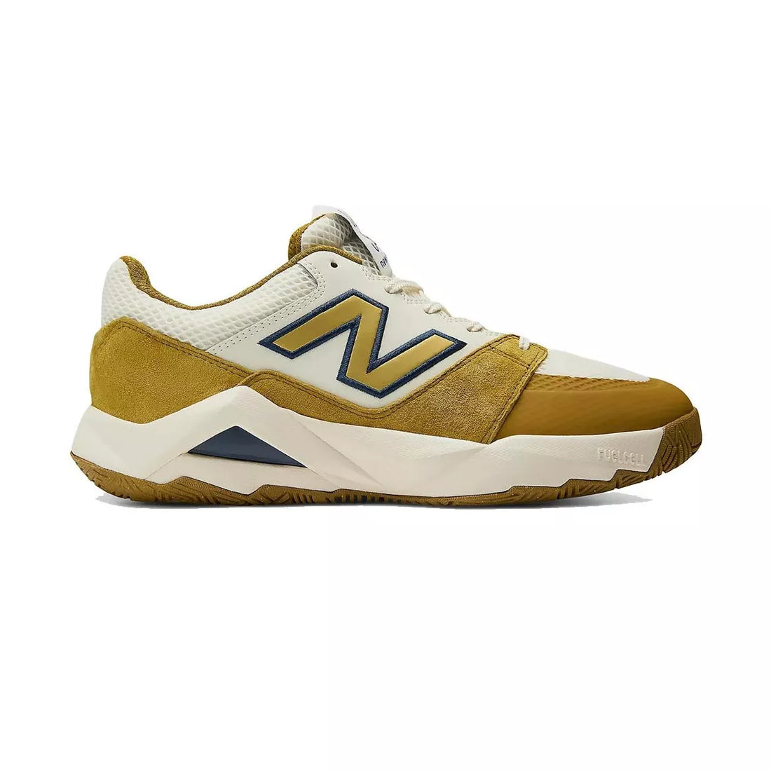 New Balance Coco Delray White / Gold Tennis Shoes