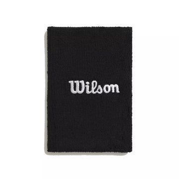 Wilson Wide Black Wristbands