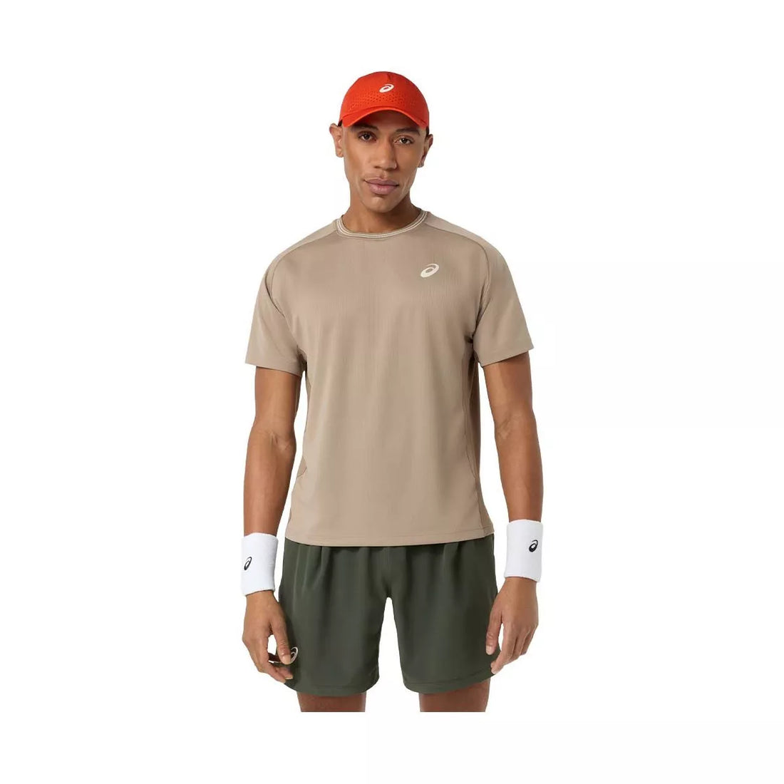 Asics Game SS T-Shirt Grey Beige