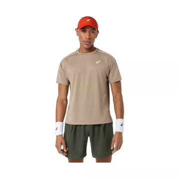 Asics Game SS T-Shirt Grey Beige