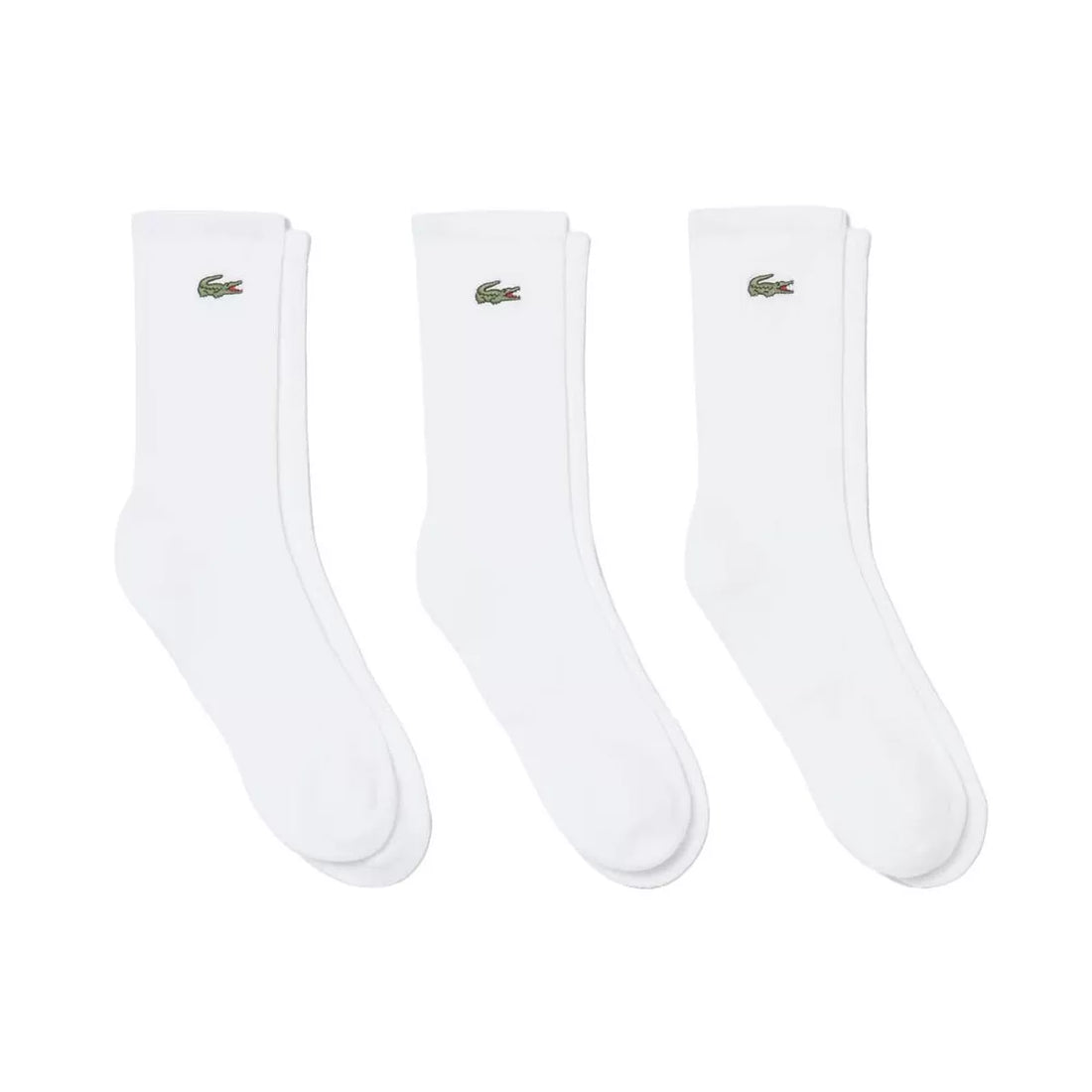 Lacoste Sport Long Socks White (3 Pairs)