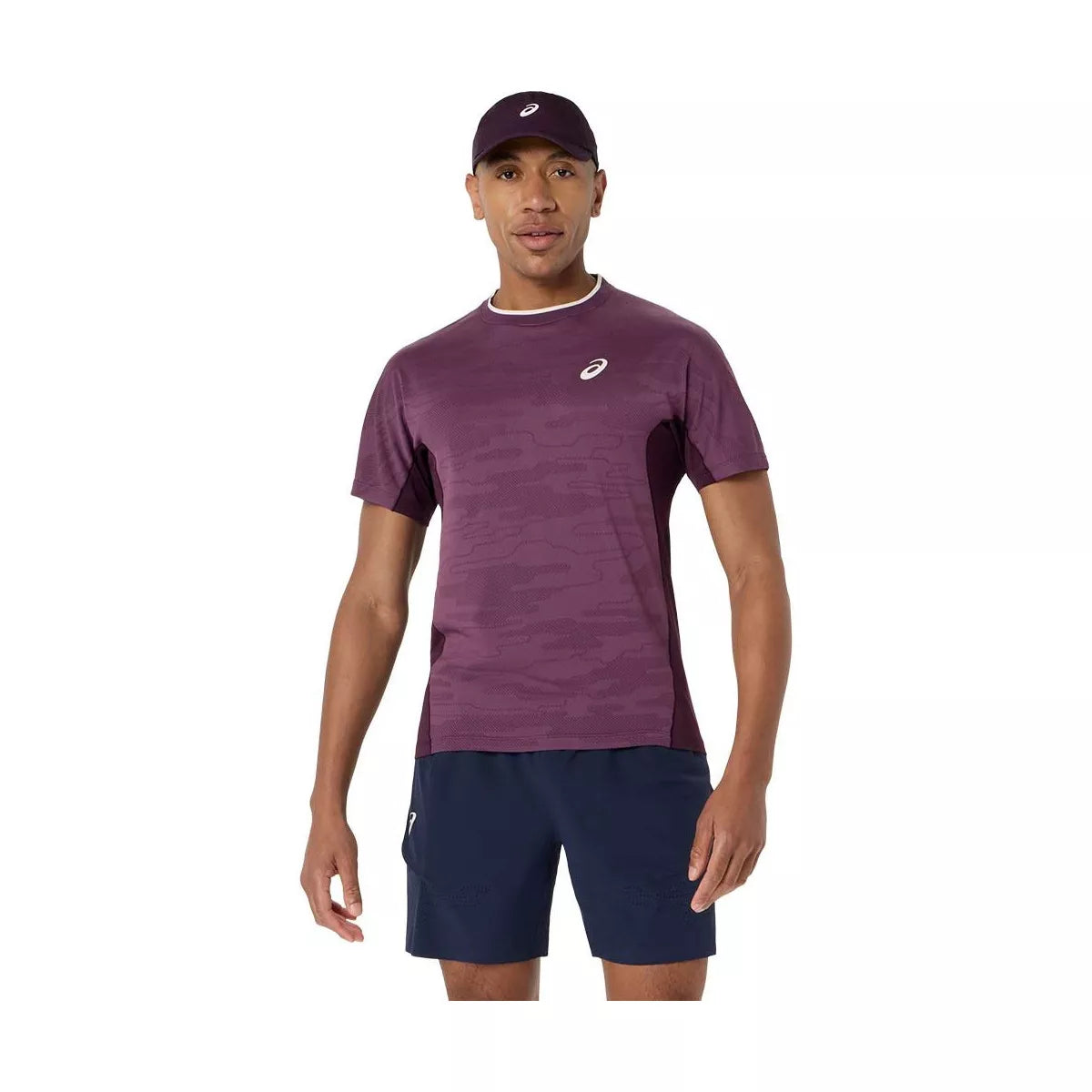 Asics Match Jacquard SS T-Shirt Violet