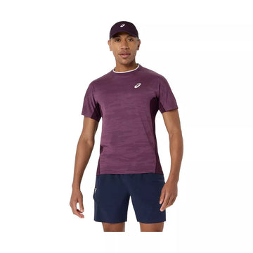 Asics Match Jacquard SS T-Shirt Violet