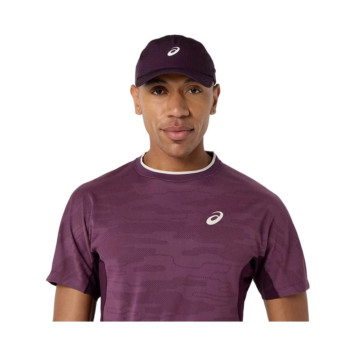 Asics Match Jacquard SS T-Shirt Violet – 4