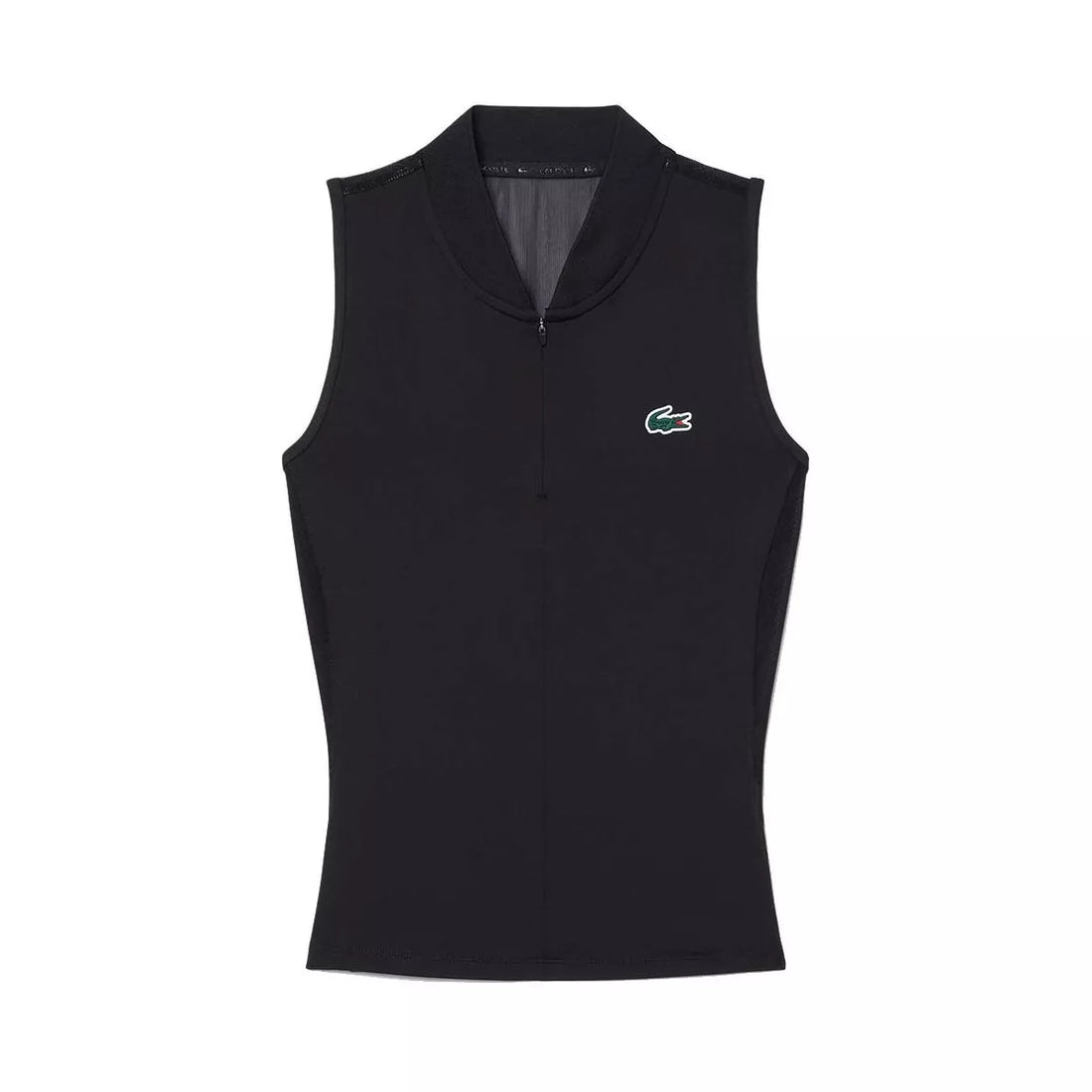 Lacoste Women's Sleeveless Tennis Polo Shirt - Black