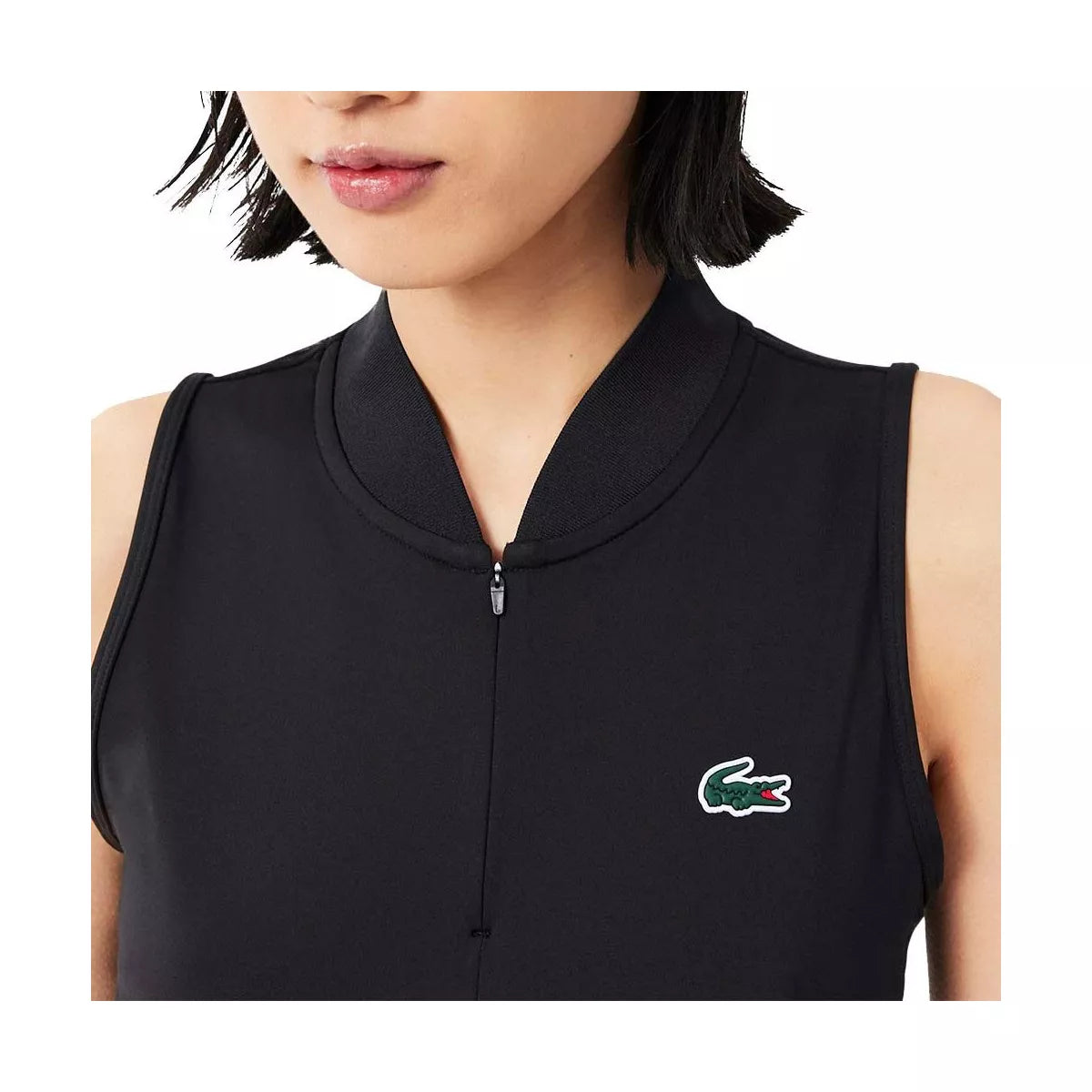 Lacoste Women's Sleeveless Tennis Polo Shirt - Black – 3