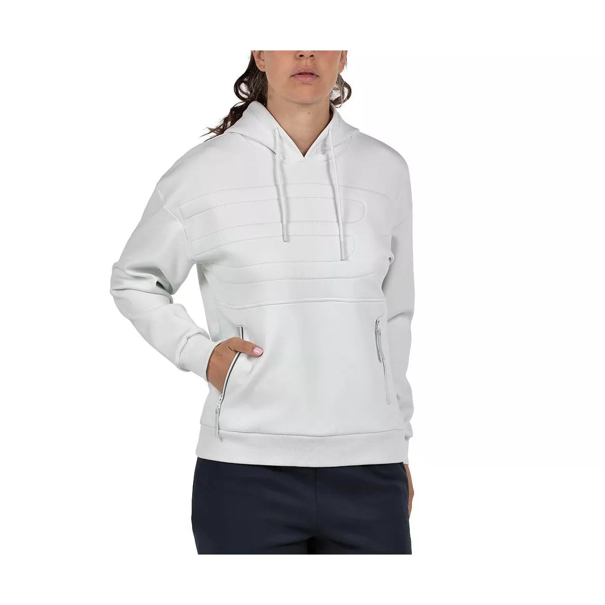 Bullpadel Women's Eolia Hooded Sweatshirt White – 2