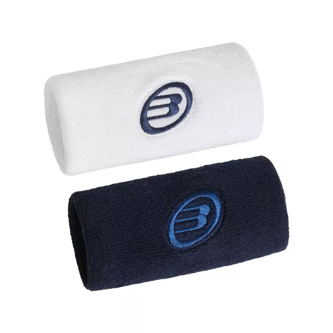 Bullpadel BPMU262I Wristbands - White / Navy Blue (Pair)
