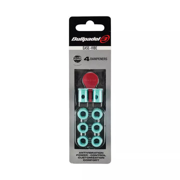 Bullpadel Ease Vibe Dampeners x4 Turquoise Blue