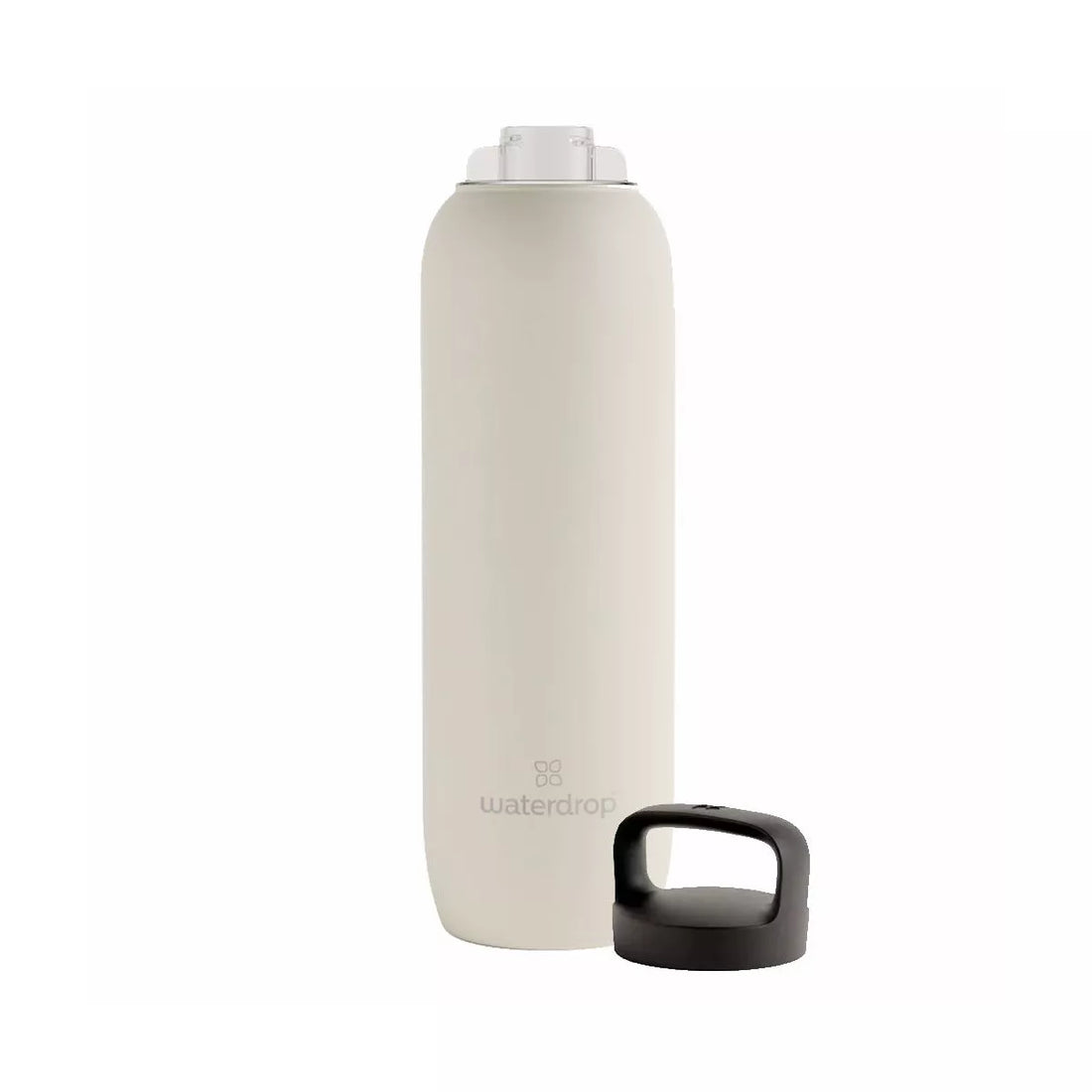Waterdrop Cream White Thermo Bottle