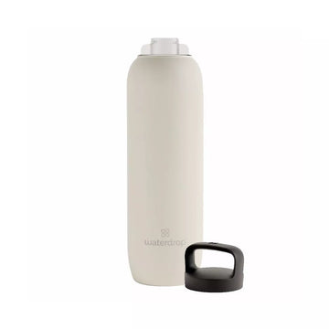 Waterdrop Cream White Thermo Bottle