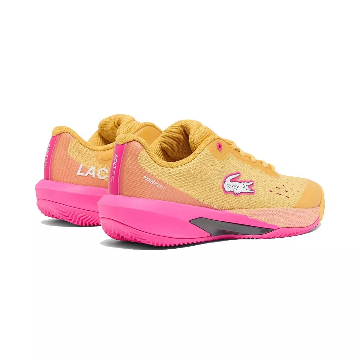 Lacoste AG-LT Evo Women's Tennis Shoes Yellow / Pink – 3