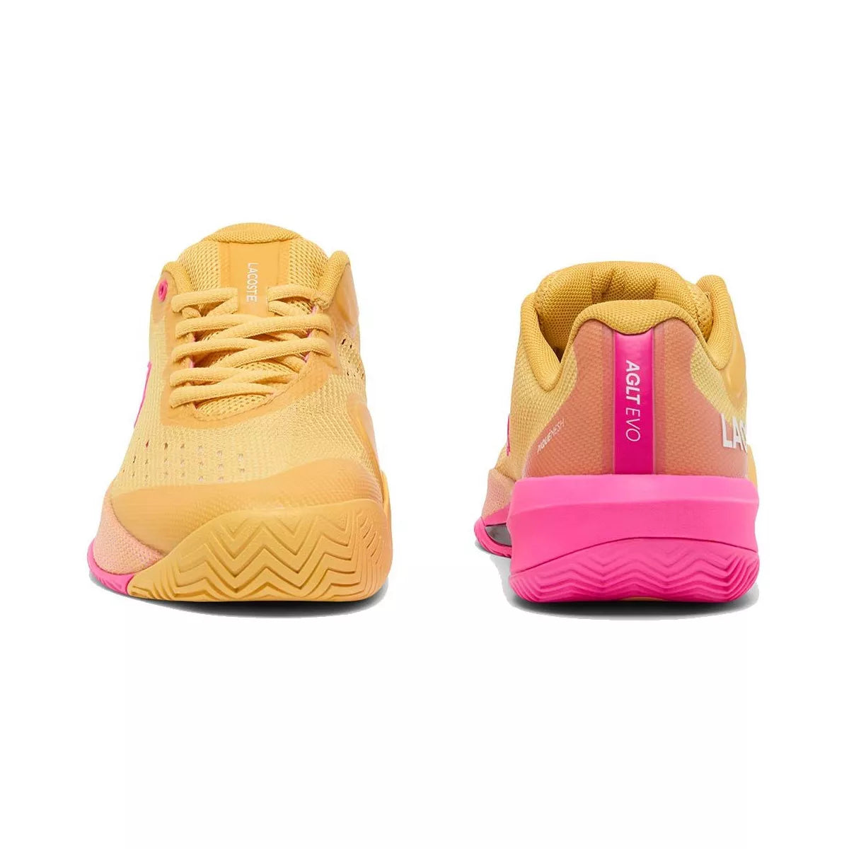 Lacoste AG-LT Evo Women's Tennis Shoes Yellow / Pink – 5