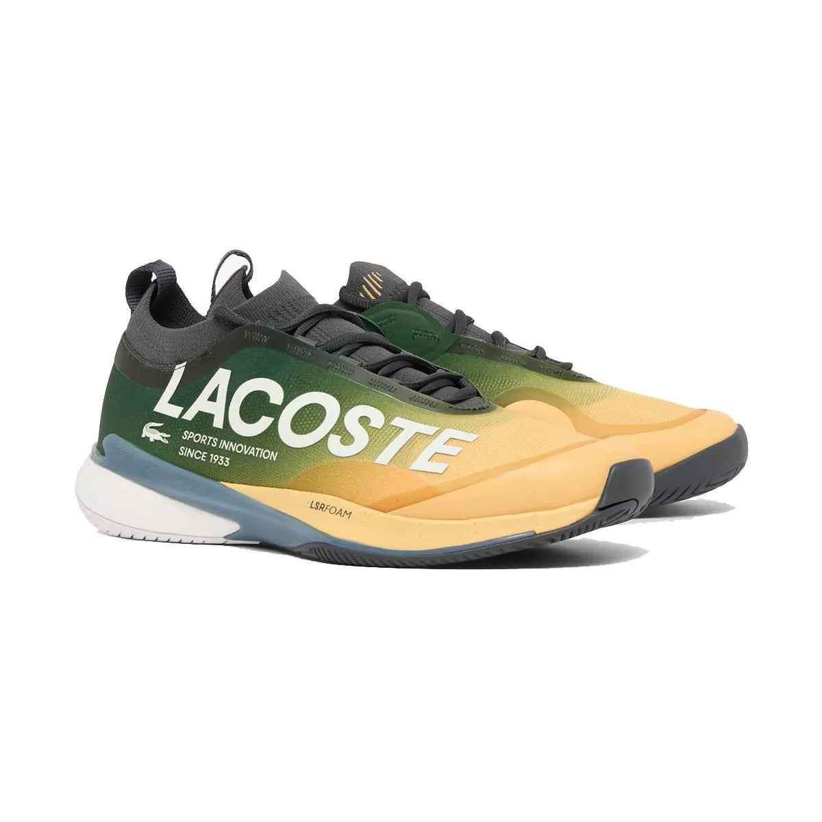 Lacoste AG-LT Lite Tennis Shoes Green / Yellow – 2