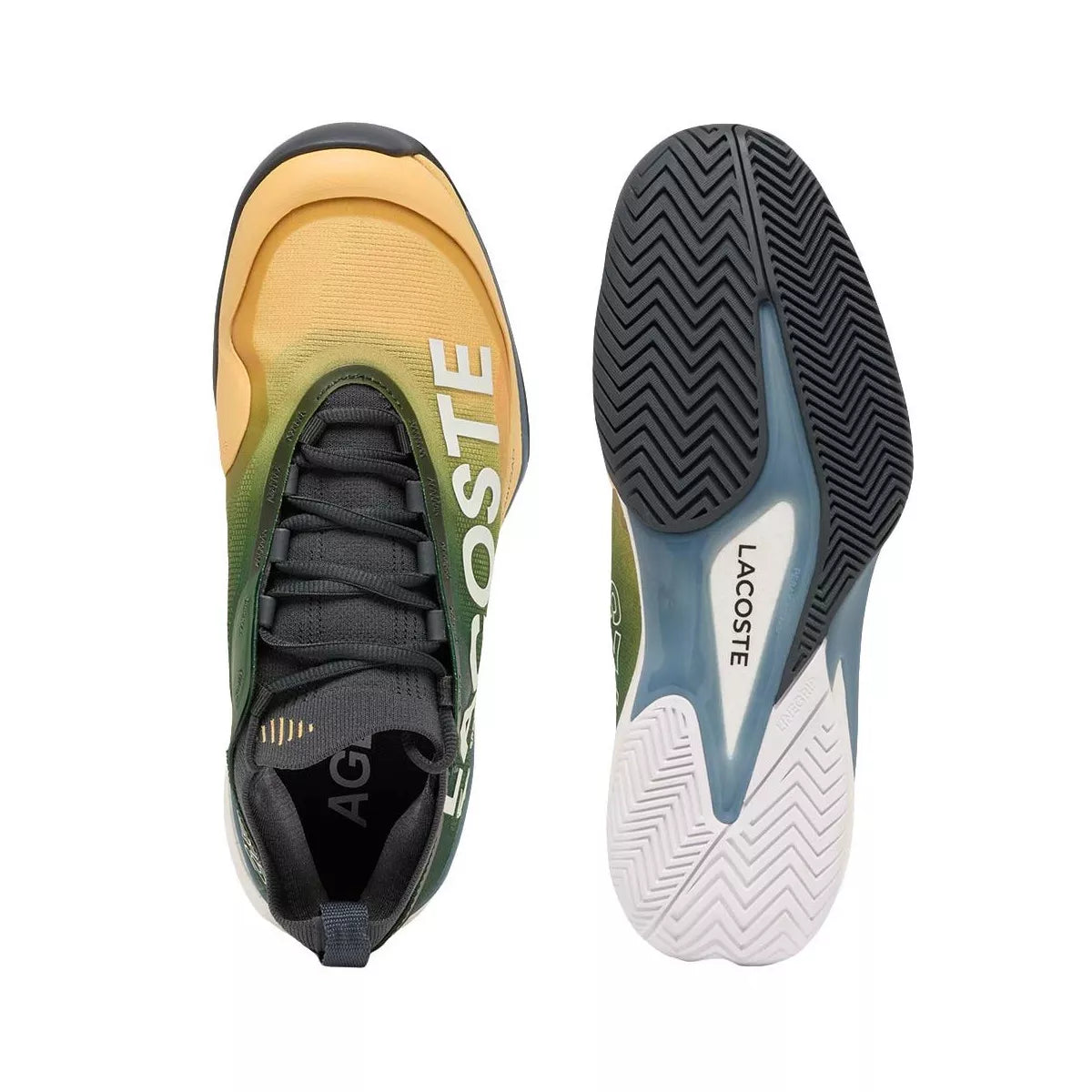 Lacoste AG-LT Lite Tennis Shoes Green / Yellow – 4