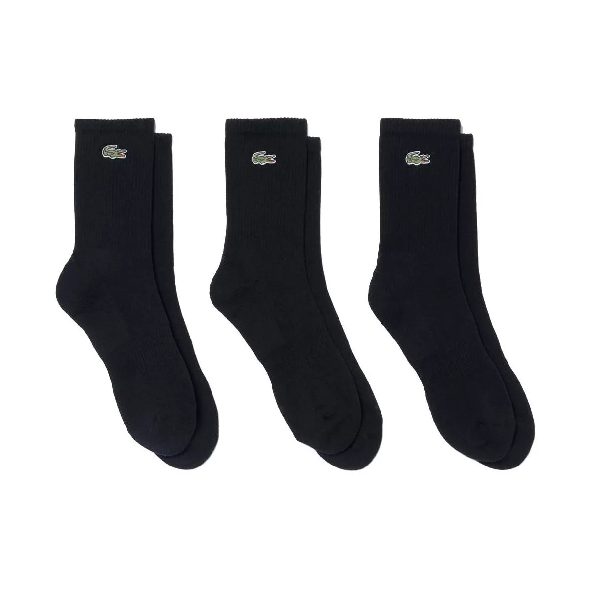 Lacoste Sport Long Black Socks (3 Pairs)