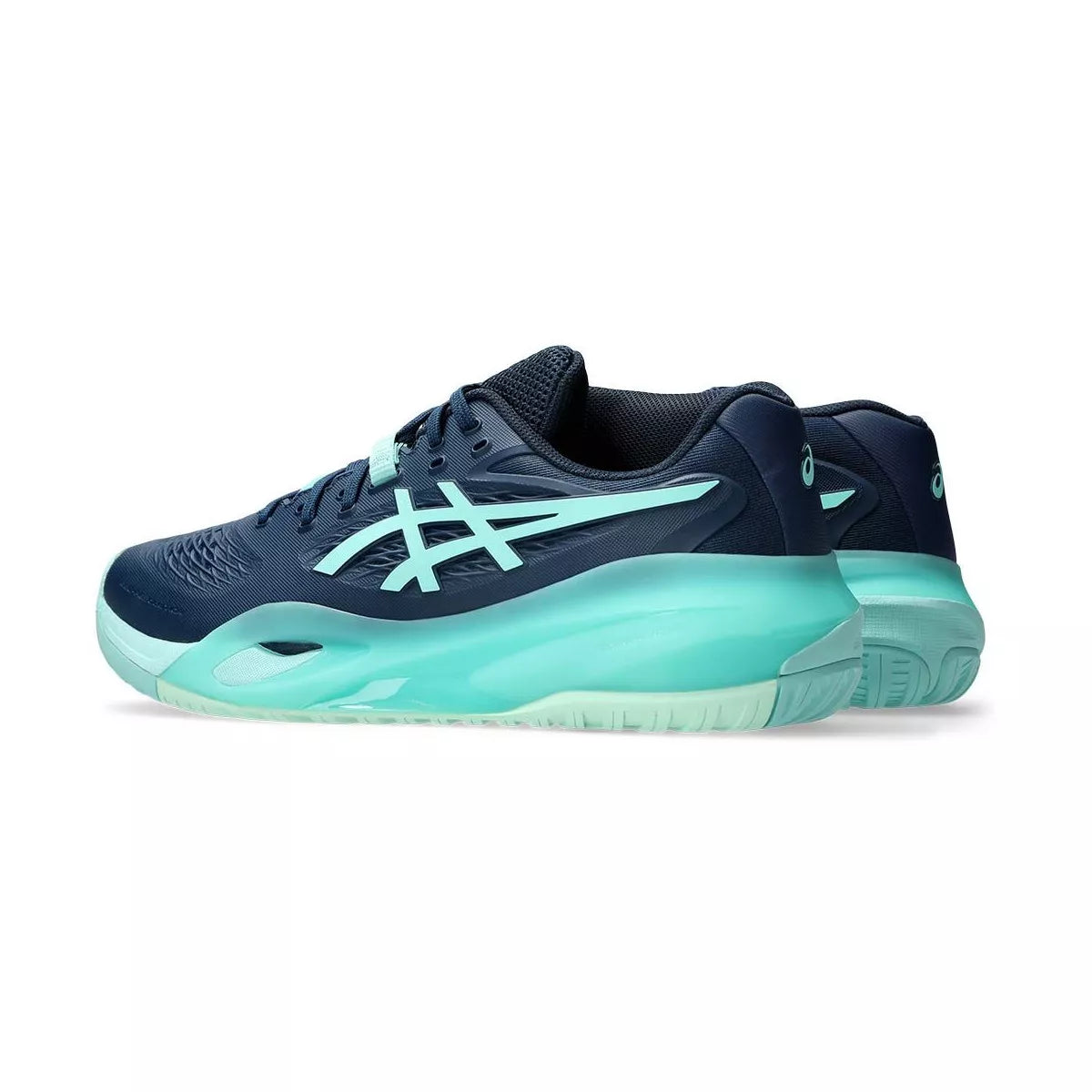 Asics Gel Resolution X Tennis Shoes - Navy / Turquoise – 5