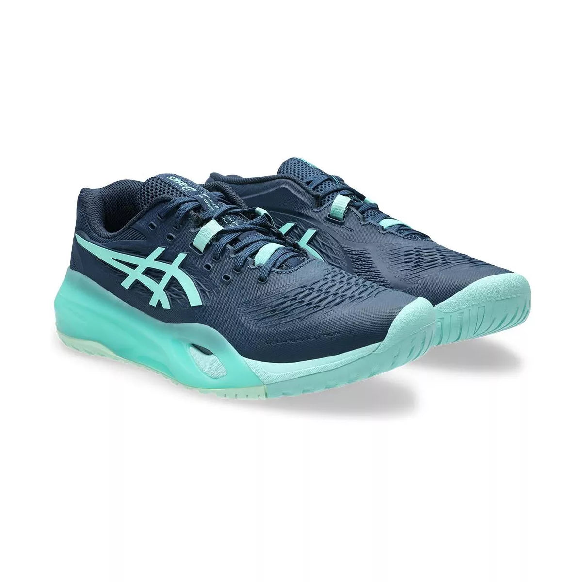 Asics Gel Resolution X Tennis Shoes - Navy / Turquoise – 6