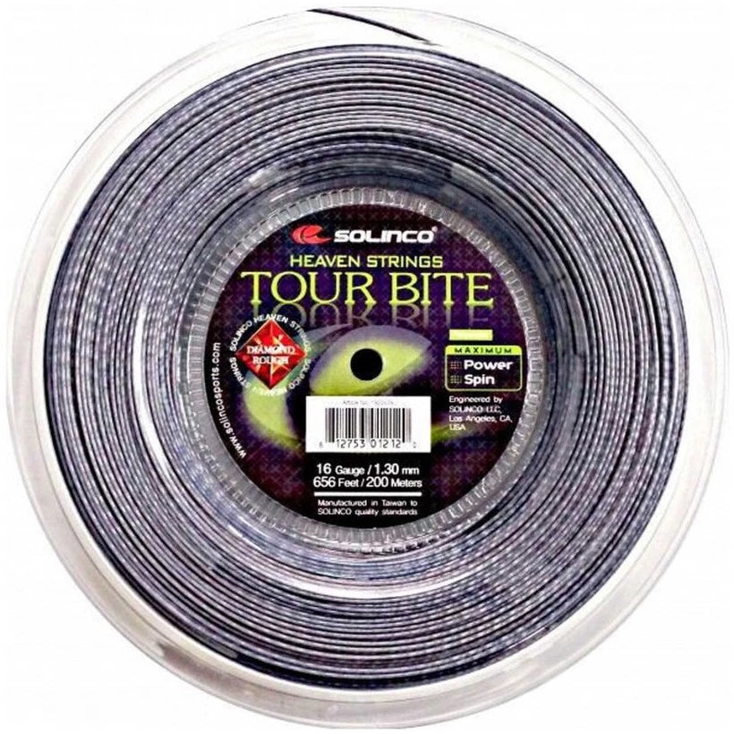 Bobine de diamant brut Solinco Tour Bite de 200 m