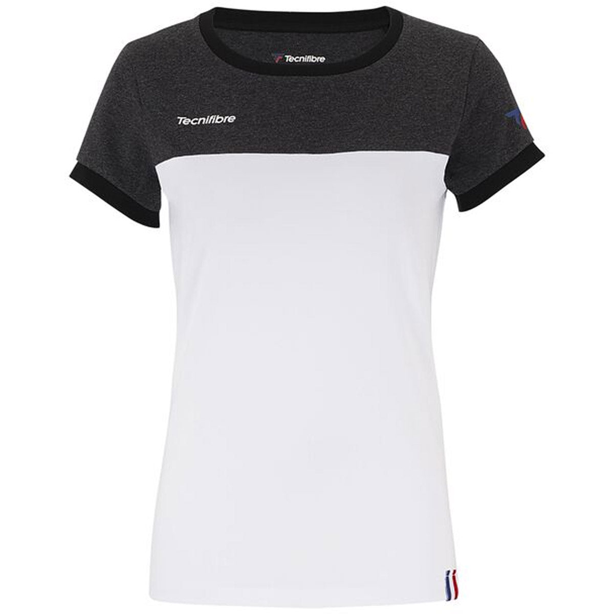 TECNIFIBRE F1 STRETCH BLACK HEATHER SHIRT WOMEN