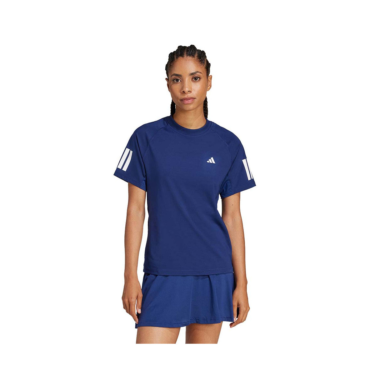 Adidas 3 Stripes Women T-shirt Navy Blue – 2