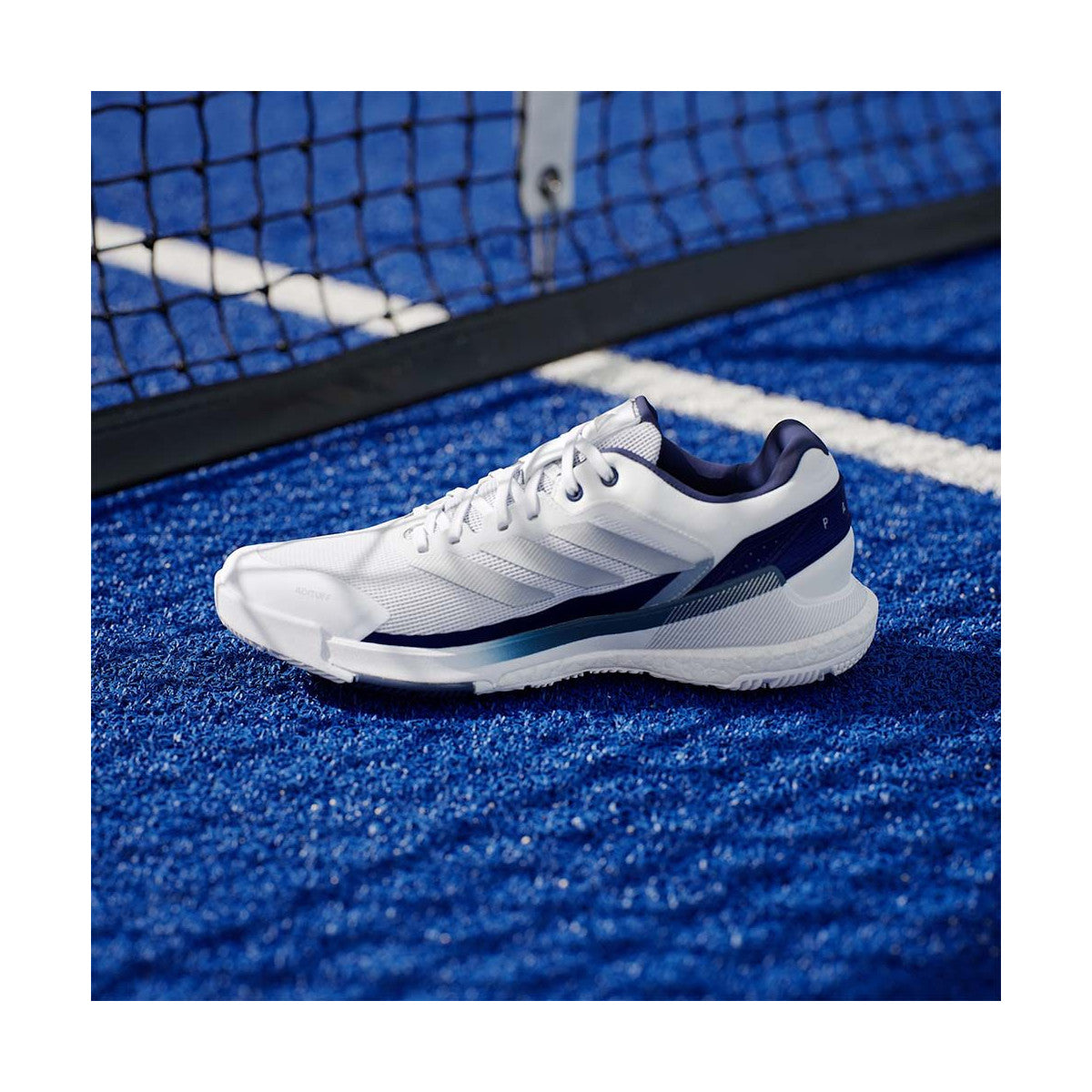 Adidas Crazyquick Boost Padel Shoes White / Navy Blue – 5