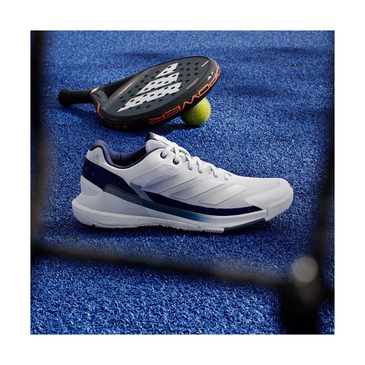 Adidas Crazyquick Boost Padel Shoes White / Navy Blue – 3