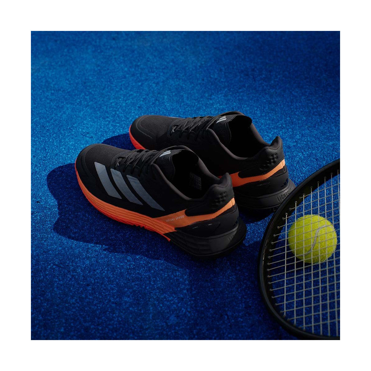 Adidas Defiant Speed 2 Tennis Shoes Black / Orange – 5