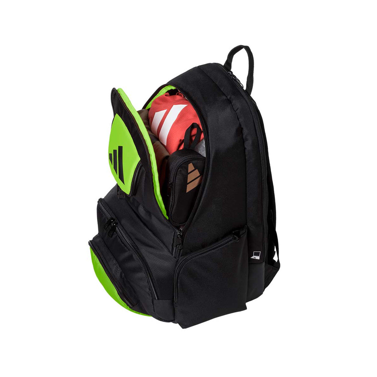 Adidas Pro Tour Black / Green Backpack – 4