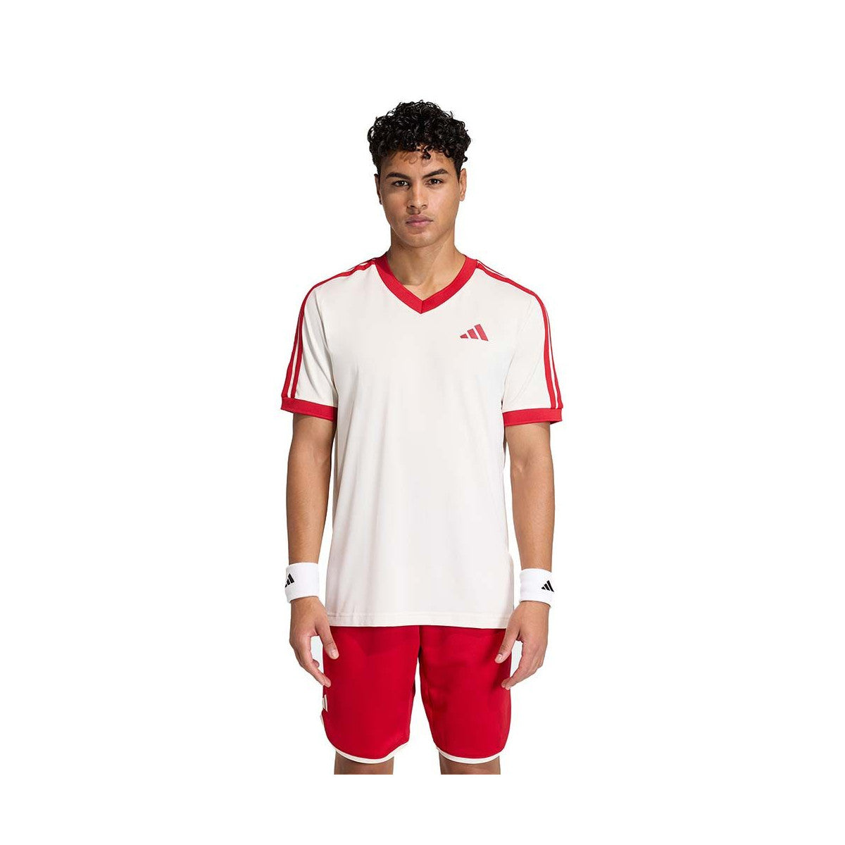 Adidas Tennis Classics T-Shirt White / Red – 2