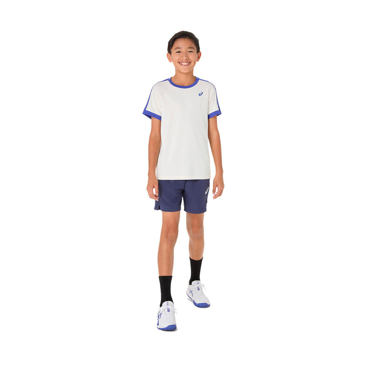 Asics Boy's Cream / Blue T-Shirt – 4
