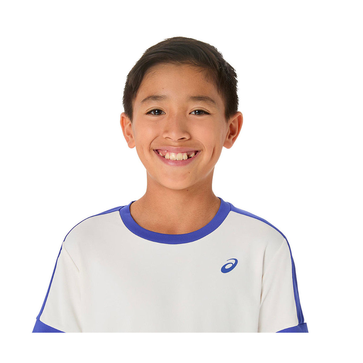 Asics Boy's Cream / Blue T-Shirt – 3